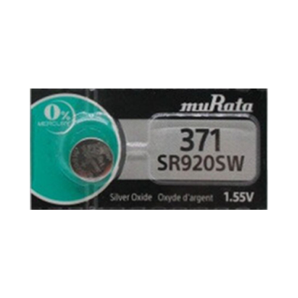 10 Murata Silver Oxide 371 SR920SW 1.55V Battery Replaces Sony