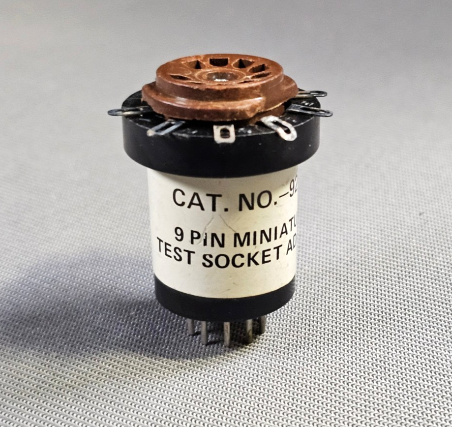 GC Electronics miniature 9 pin Vacuum Tube Test Socket Adaptor - Model 9249
