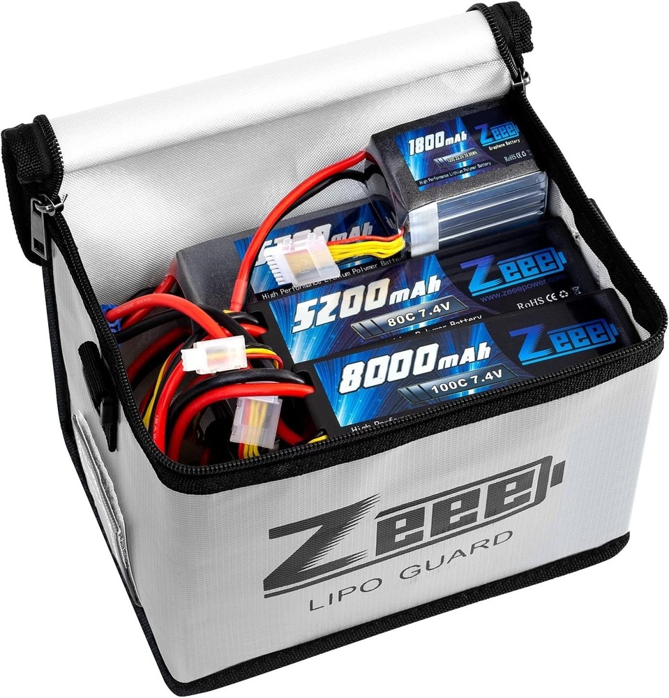 Durable Fireproof LiPo Battery Guard Bag for Safe Storage and Transporting Needs