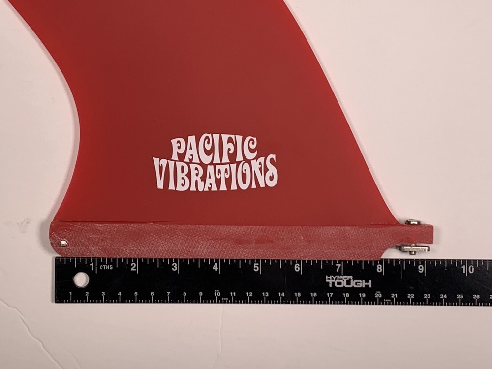PACIFIC VIBRATIONS 9” RED Fin surfboard longboard