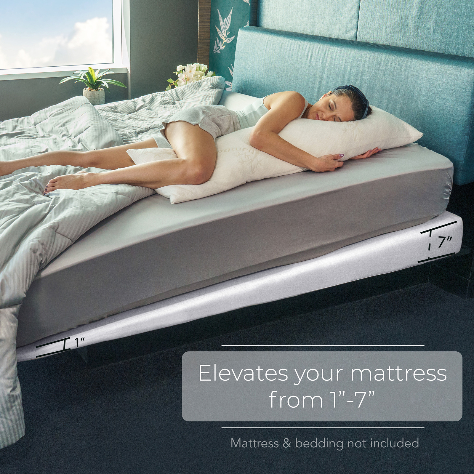 Avana Mattress Elevator - Under Bed 7-Inch Incline Foam Support Lift