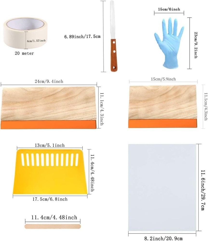 Beginner-Friendly Screen Printing Starter Kit with Frames & Ink Accessories
