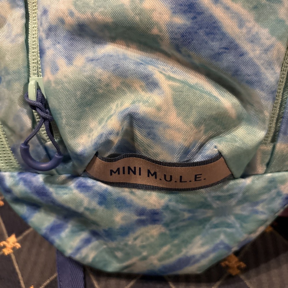 Camelback Mini Mule Pack Hiking Backpack Blue and Green Backpack