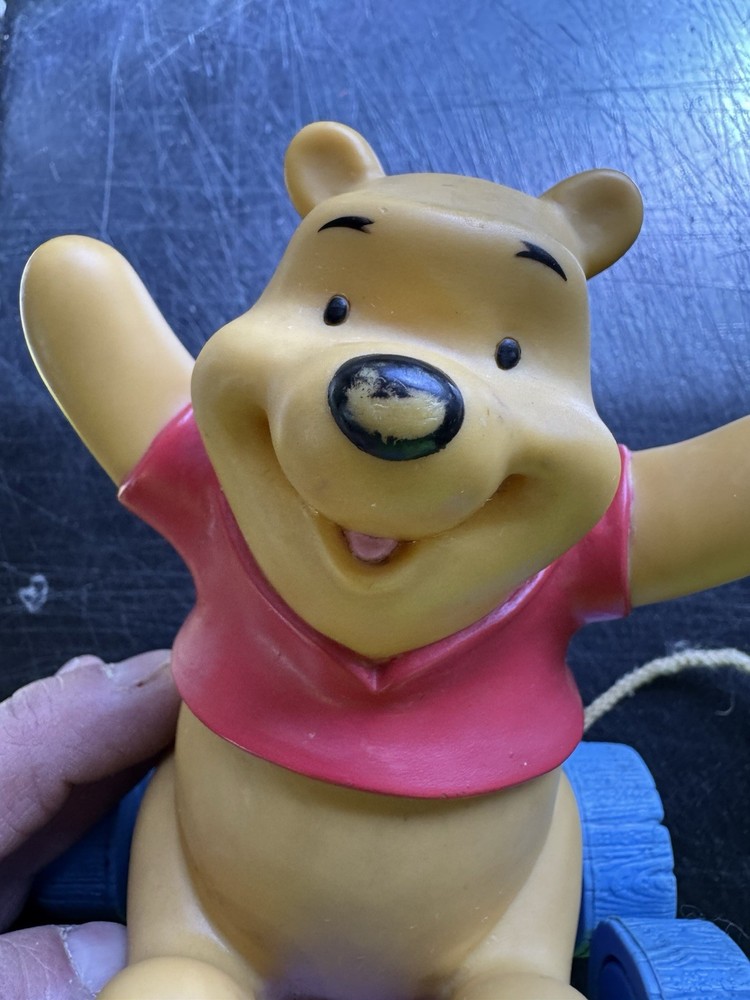 Vintage Disney Winnie The Pooh Pull String Toy Pull A Long
