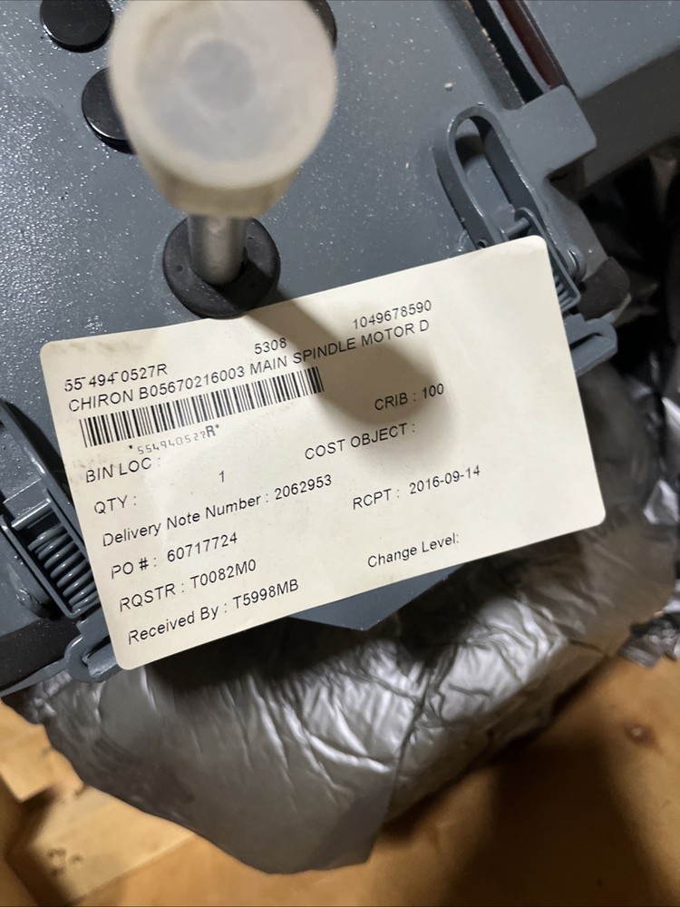 CHIRON MAIN SPINDLE MOTOR B05670216003