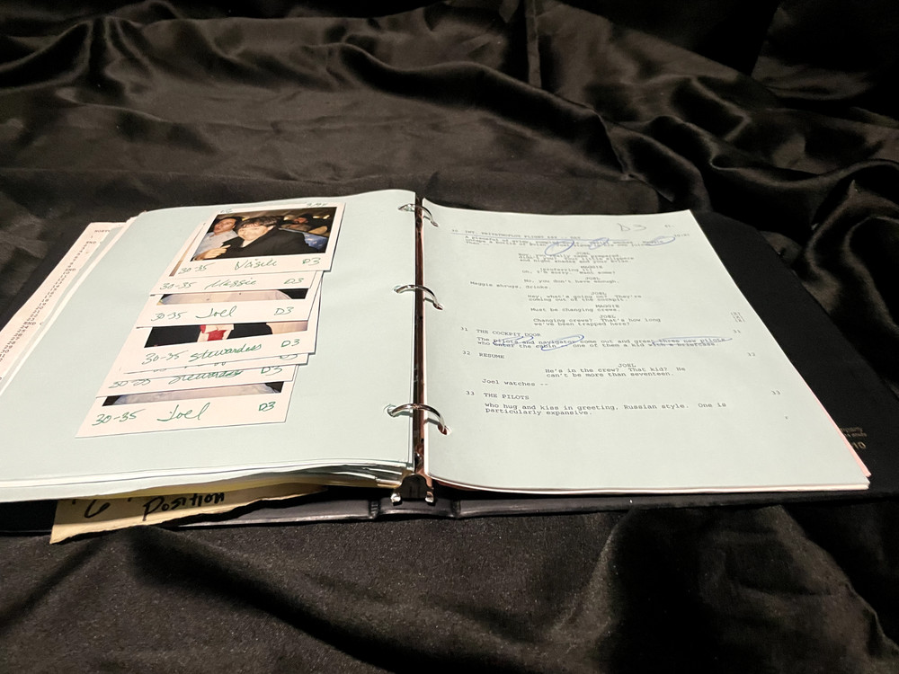 Northern Exposure Script with Cast Polaroids - Full Upright Position