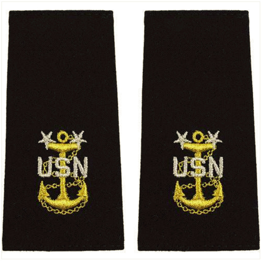Vanguard NAVY SOFT SHOULDER MARK: MASTER CHIEF E9