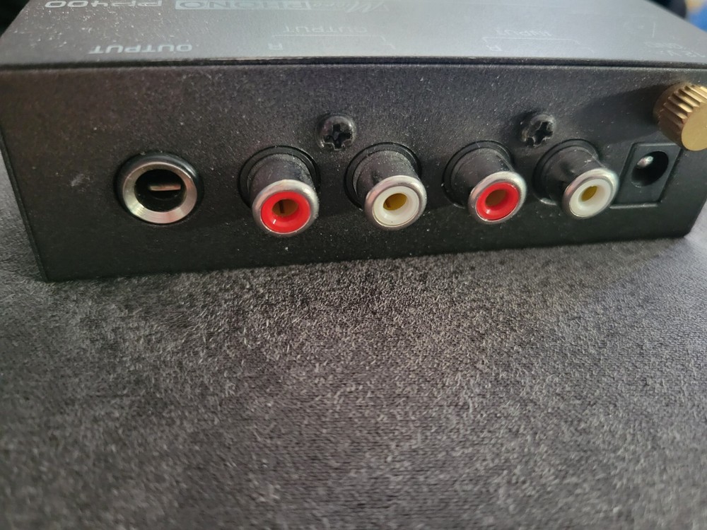 Behringer MicroPhono PP400 untra compact phono preamp w power cord