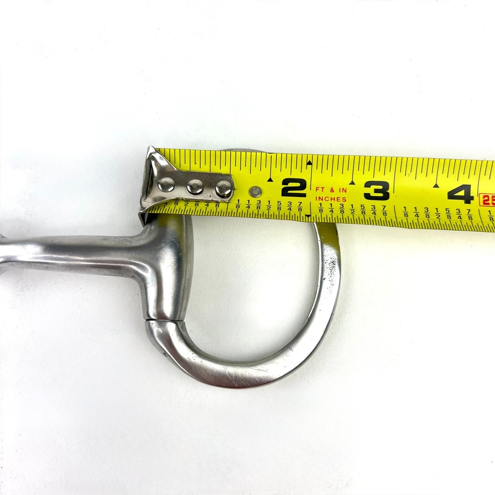 4.75" Classic Gentle Eggbutt Snaffle Bit Solid Mouth Pieces. Stainless Steel.