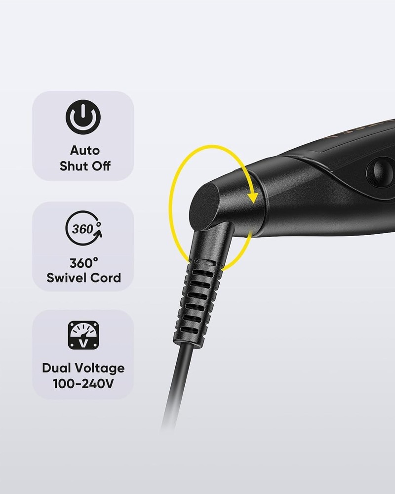 Versatile Titanium Flat Iron - Curl & Straighten