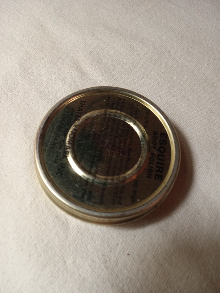 Vintage Esquire Black Boot Polish Tin