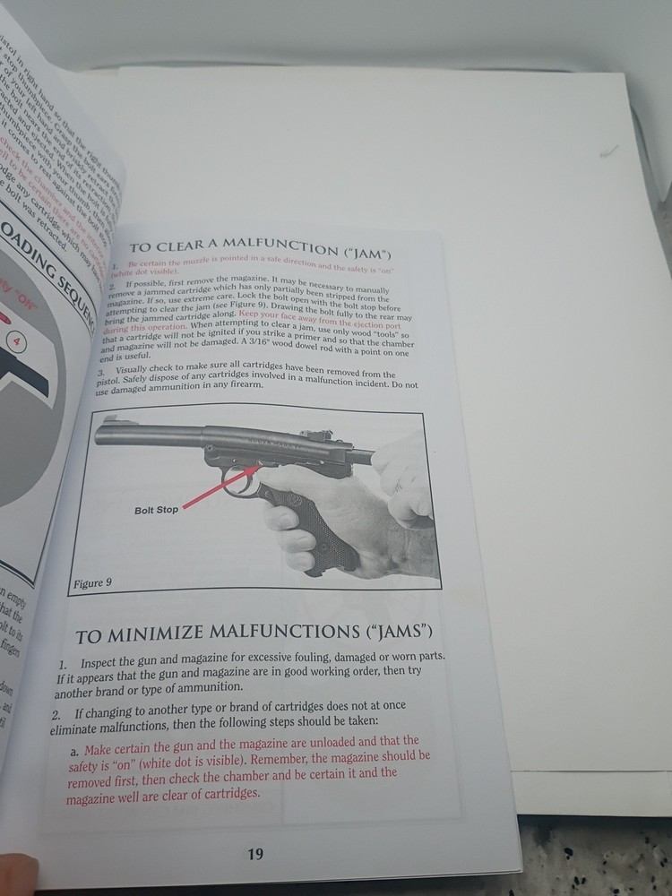 Ruger Mark IV Autoloading Pistol Owners Manual 2018
