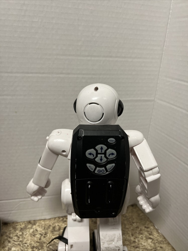 Vintage Silverlit Maxibot Max 1 GX 386 Programmable Remote White 12" Robot