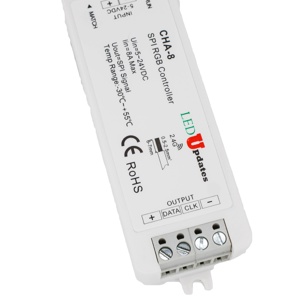 LEDupdates LED Light Chase effect controller SPI for LED Strip module 12v 24v