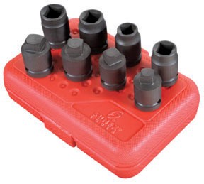 1/2" Drive, Drain/Pipe Plug Impact Socket Set, 8 Pc. SUU-2841