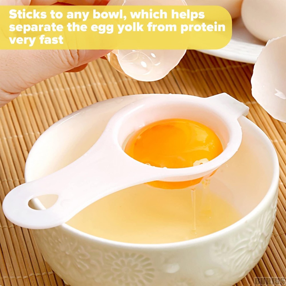 3-PACK Tool Yolk White Separator - Egg Divider Strainer Screen Filter - Bakin...
