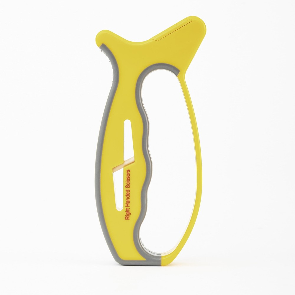 Smith’s JIFFY V-Sharp 50170 - Knife & Scissors Sharpener, Yellow & Grey