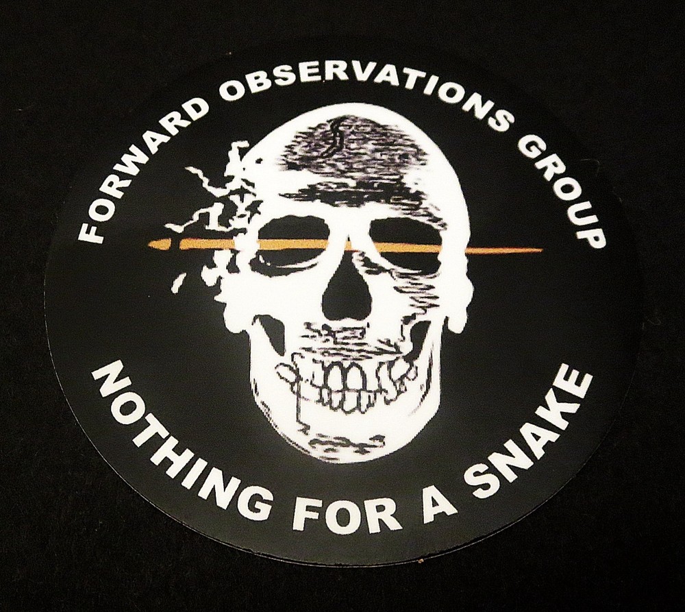 AUTHENTIC FORWARD OBSERVATIONS GROUP NOTHING FOR A SNAKE STICKER FOG SLAP
