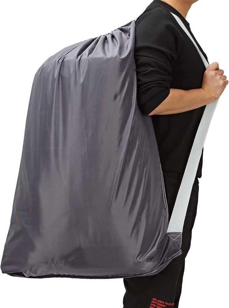Large Capacity Nylon Laundry Bags (2 Pack) - Durable & Stylish Storage Solution