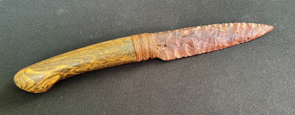 Prehistoric Stone Tool Replication- Flint Knife- Arrowhead- Flintknapping