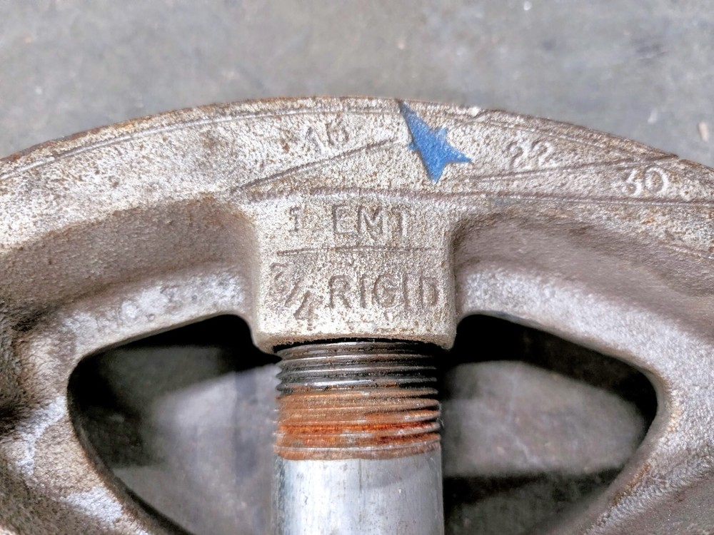 NO. 3 CONDUIT BENDER 1" EMT 3/4" RIGID