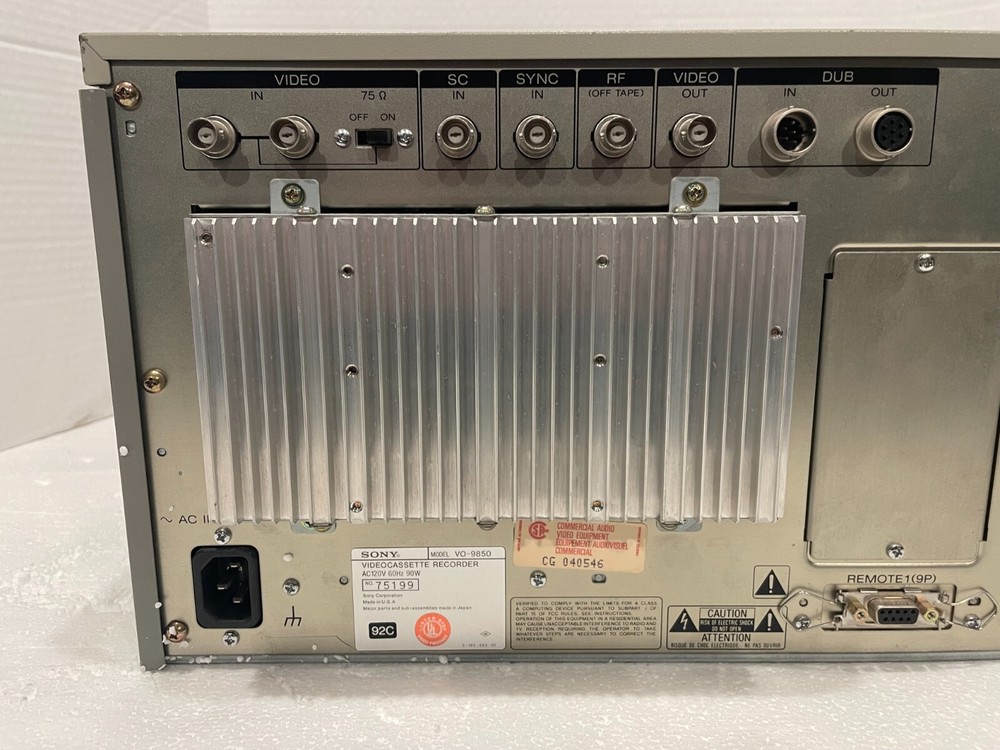 SONY VO-9850 U-MATIC SP