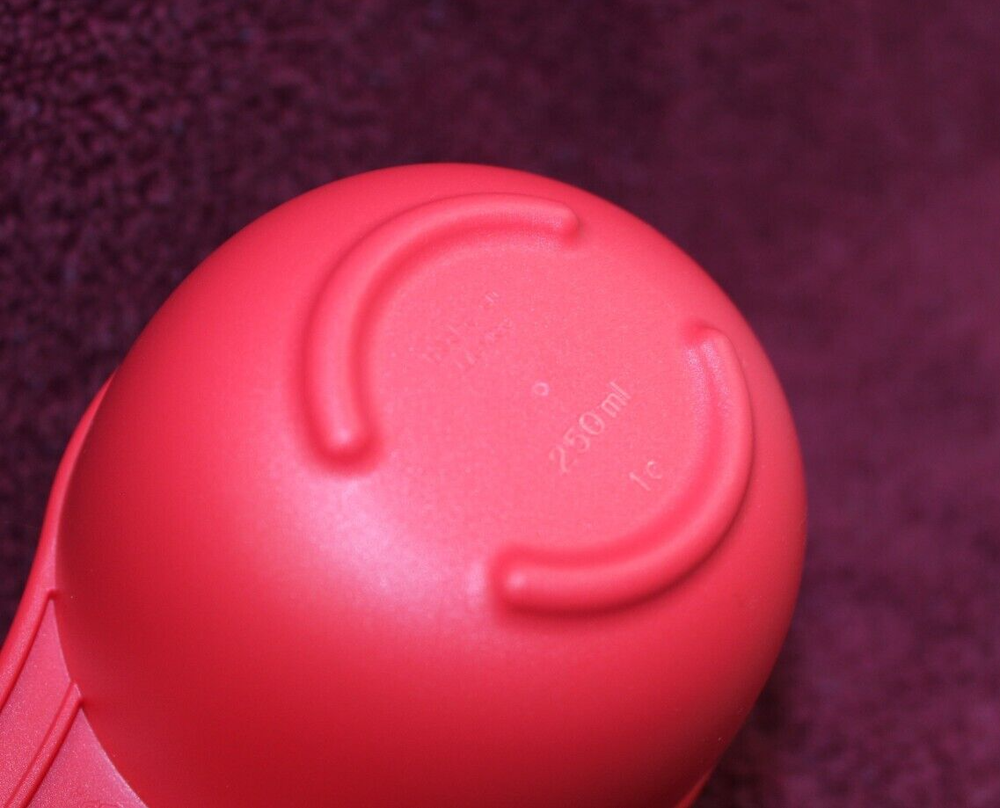 Tupperware Condiment Caddy Red with White Lids