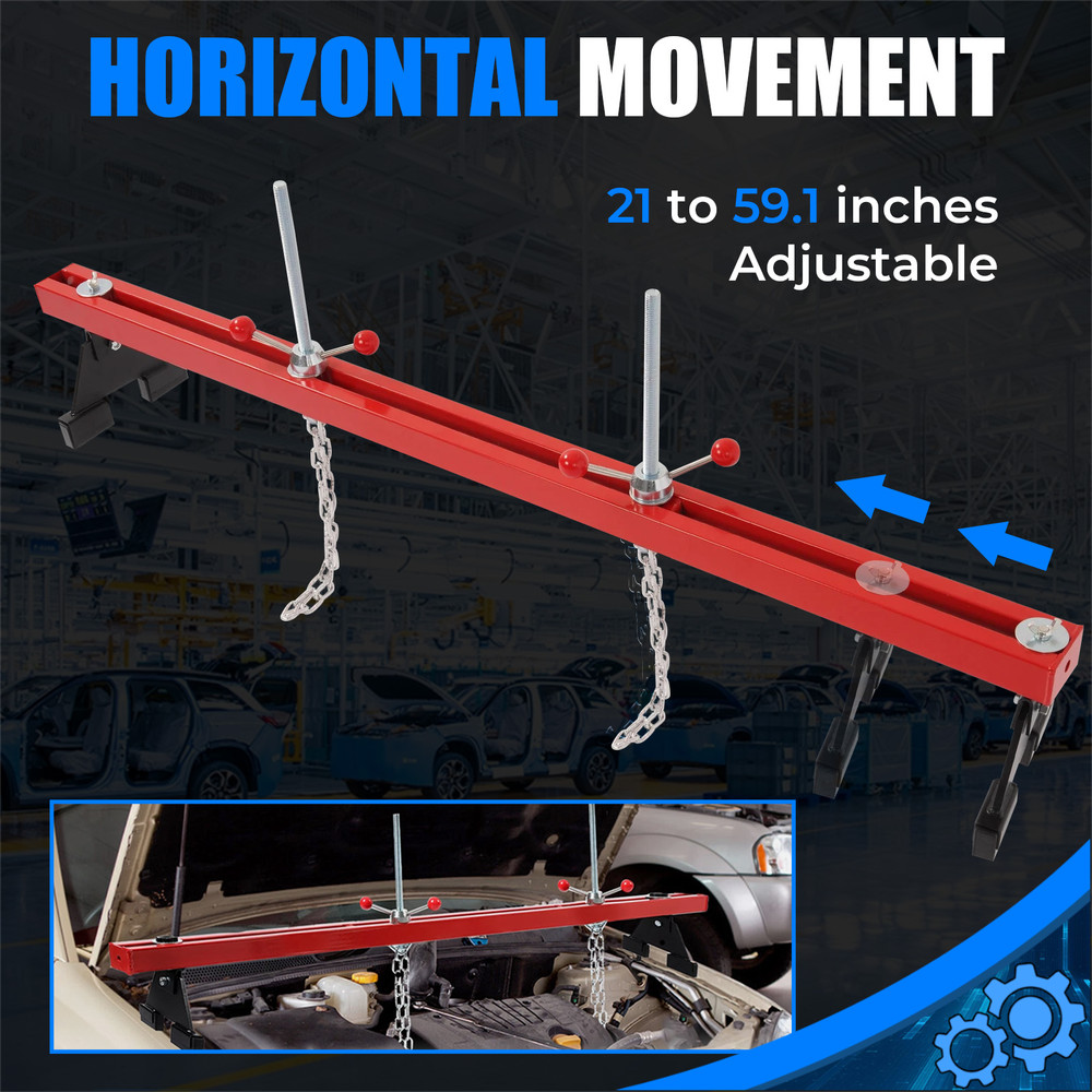 Engine Support Bar Engine Hoist Load Leveler Picker Shop Crane Load Lift Tool