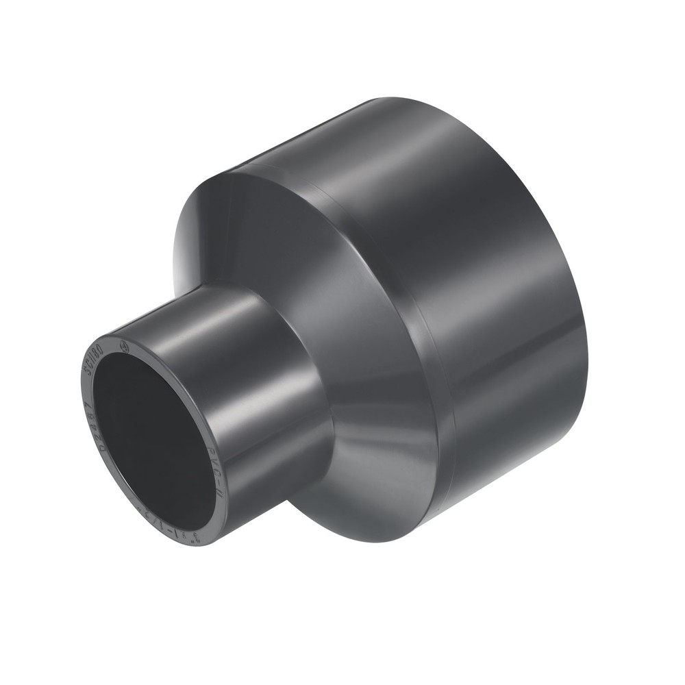 UPVC Hose Reducer Fitting 3"x 1-1/2" Program Socket 80 Straight Coupling