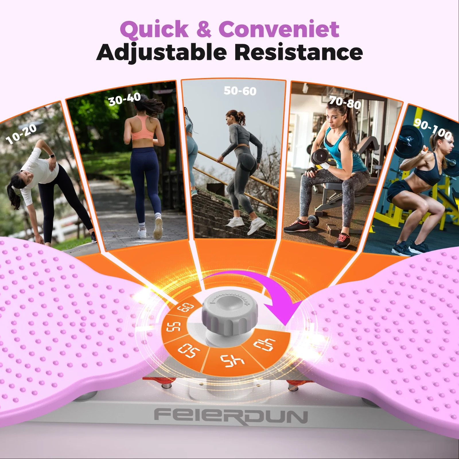 Exercise Twist BoardsWaist Twister Machine ExerciseBalance Board Purple Color