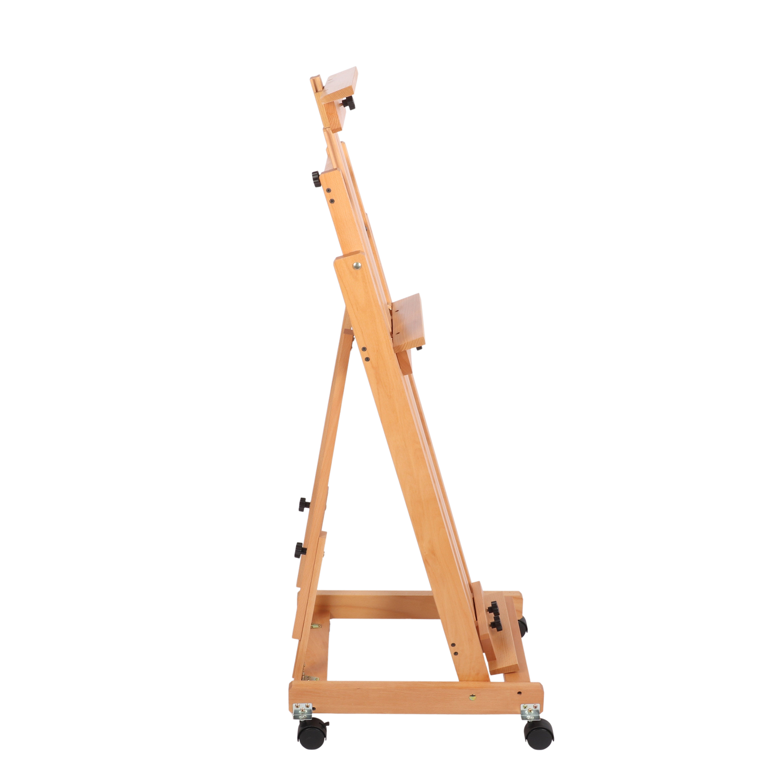 Movable Studio Easel Artist Painting Stand Beech Wood H-Frame Heavy Duty 87 In