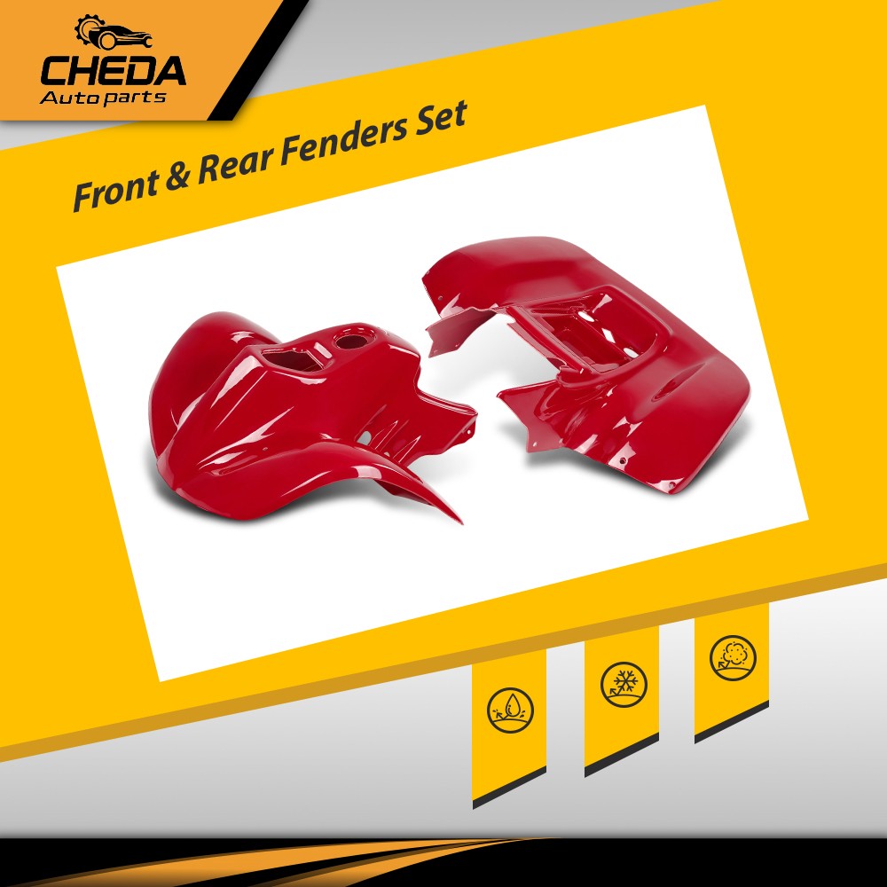 Fit For 1993-2005 Honda Sportrax 90 TRX90 Front And Rear Fenders Set ABS Plastic