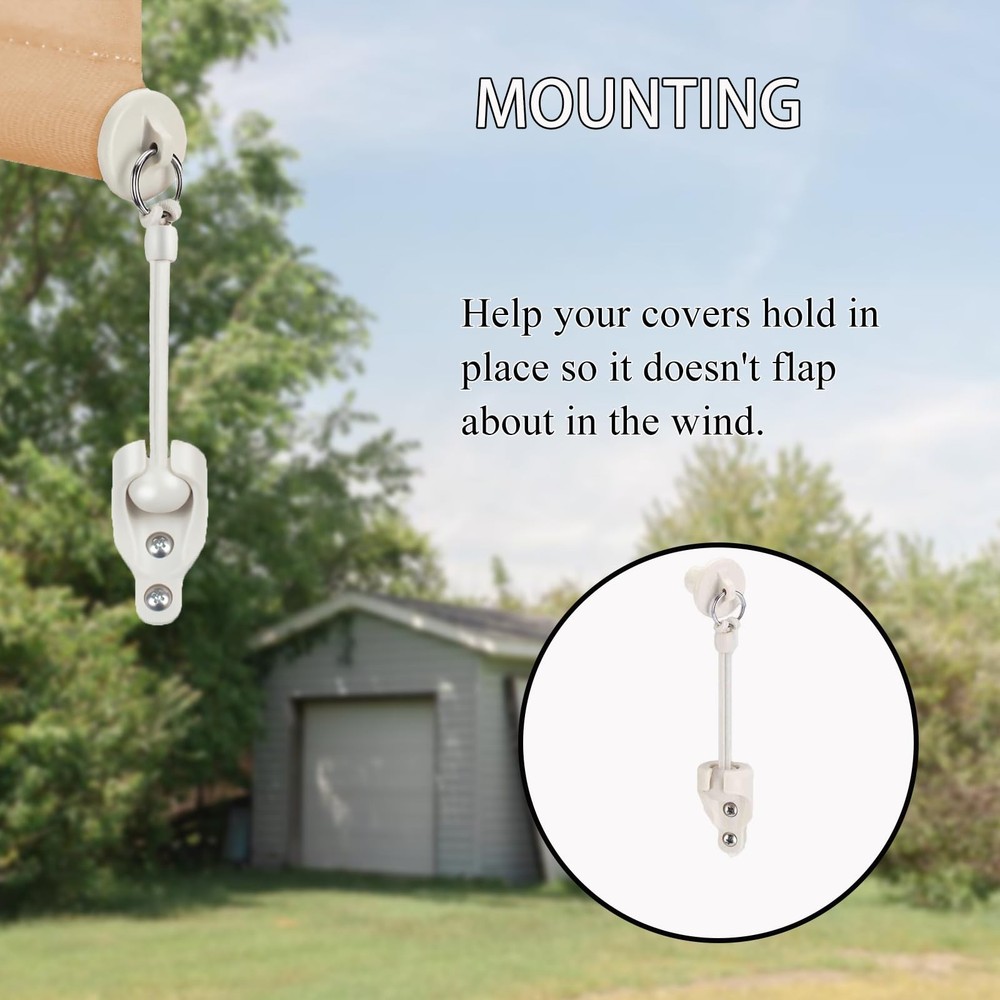Sunshade Shade Hardware Bungee kit and End Cap Coolaroo Replacement Part for ...