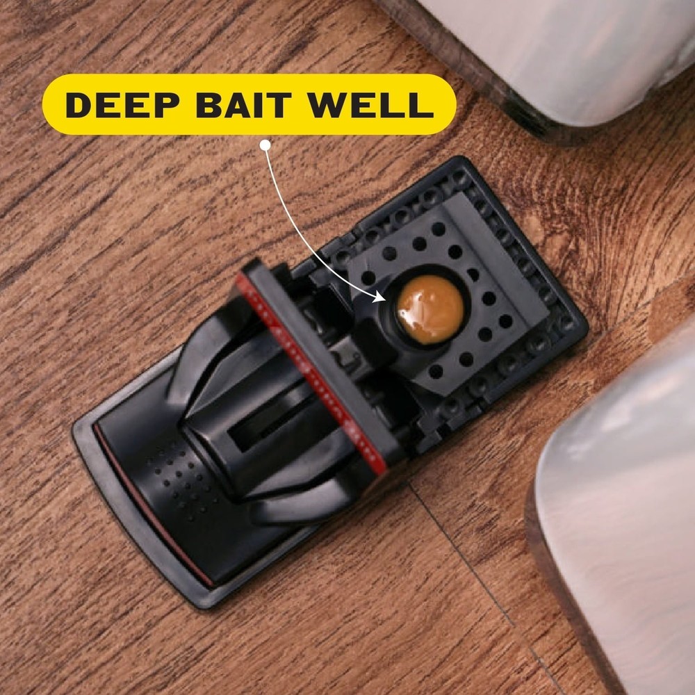 PIC Simple Set Plastic Mouse Traps 6 Pack 12 Total Traps Reusable Pest Control