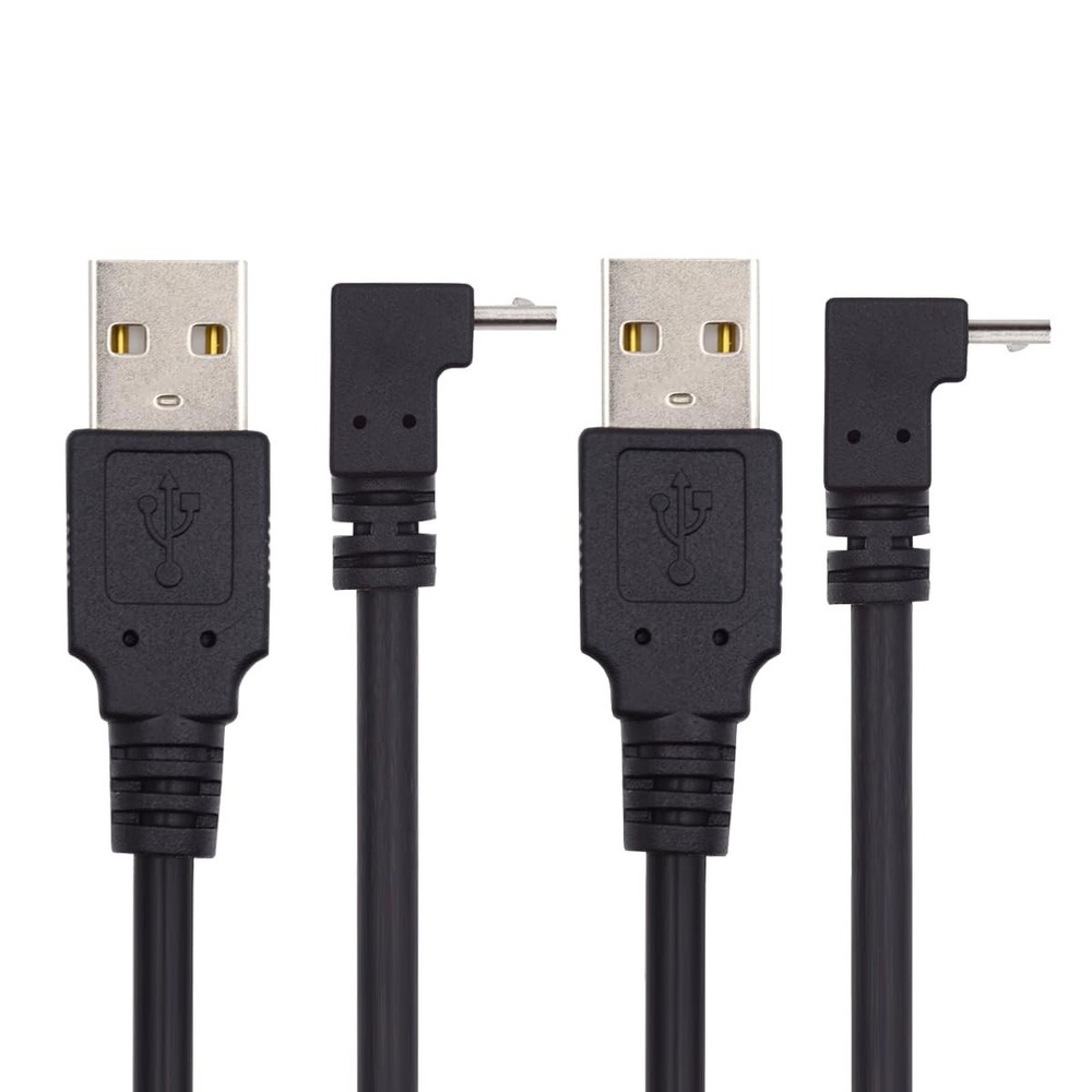UP & Down Angled 90 Degree Micro USB 2.0 Type 5Pin to USB 2.0 Type-A Data Charge