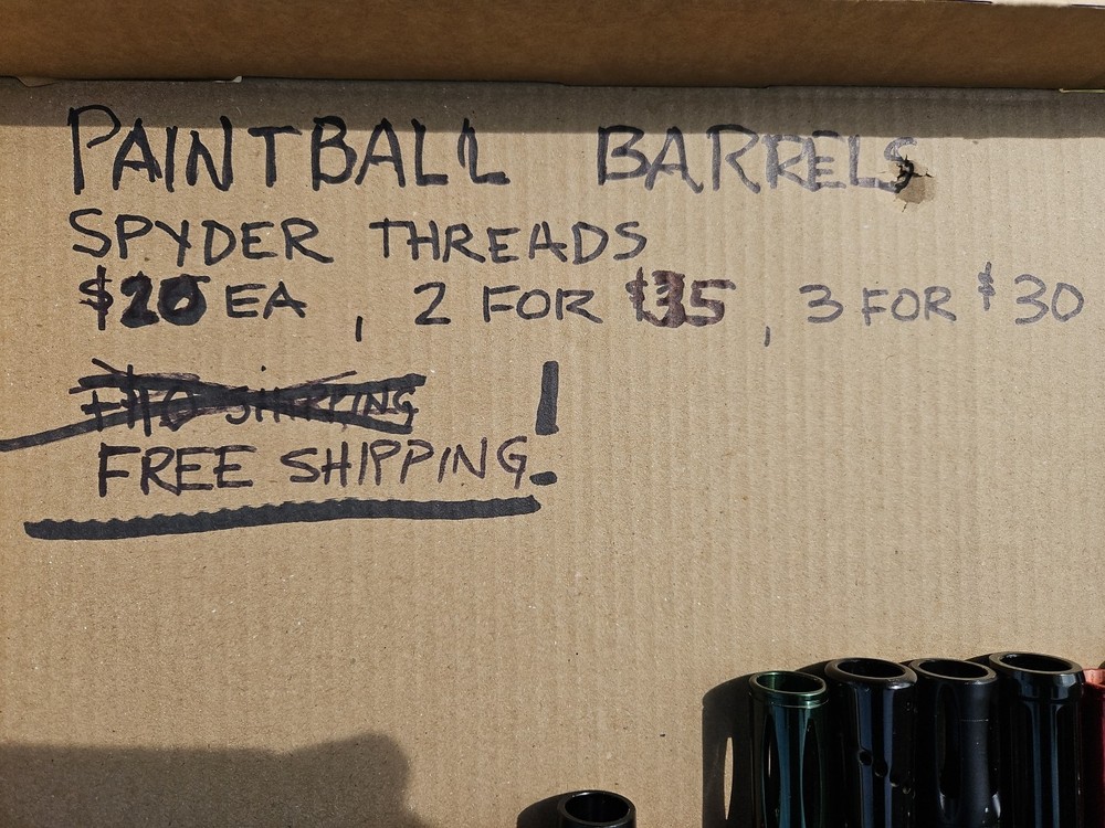 Spyder Paintball Marker Barrels