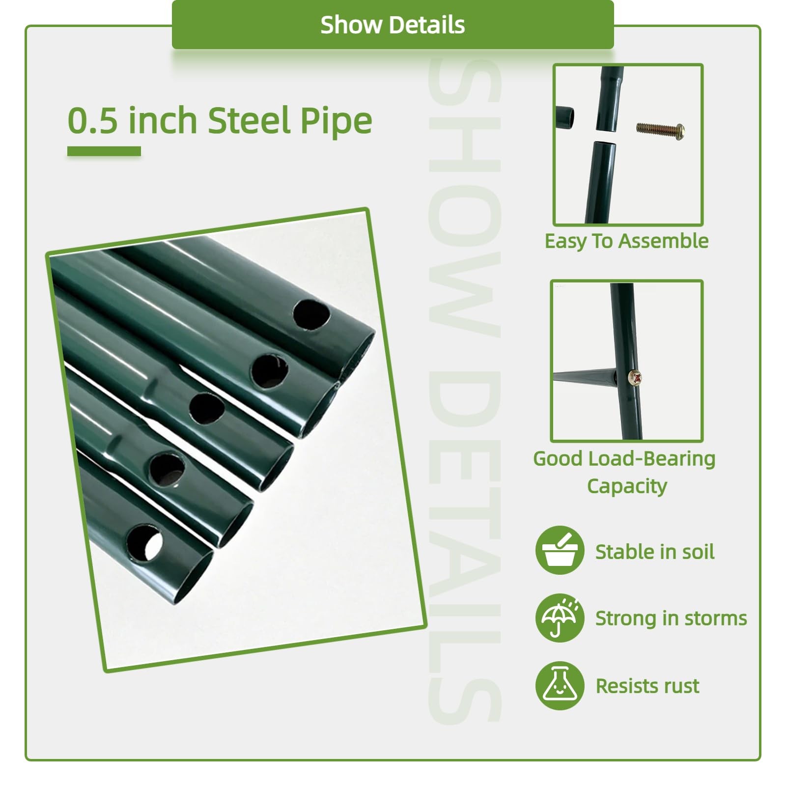 Metal Garden Arch Trellis for Climbing Plants Outdoor, Garden Arbors and Arch...