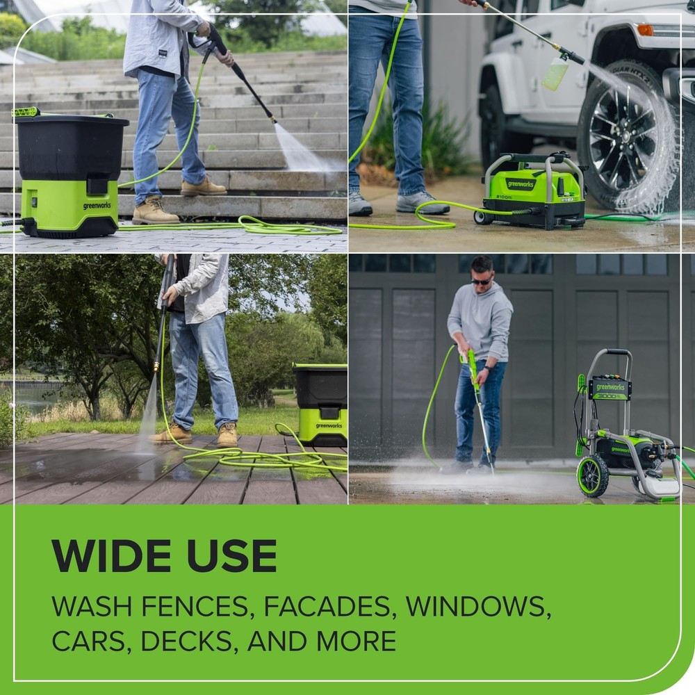 Greenworks 25ft Green HIgh-Pressure Hose