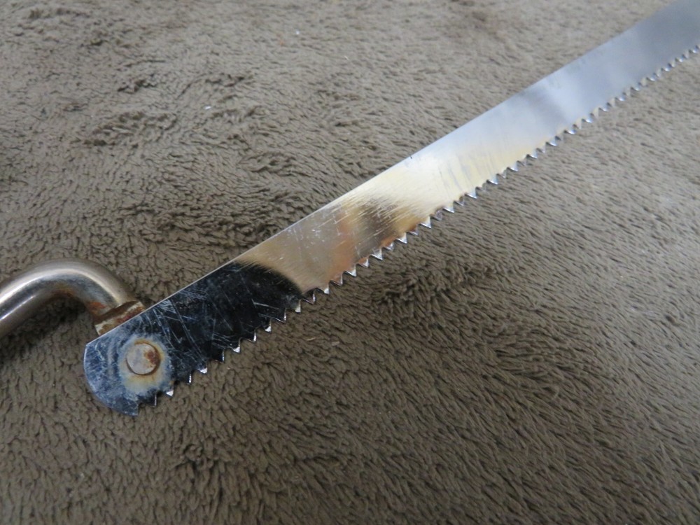 Vintage Bakelite Tortoise Shell Handle BONE SAW