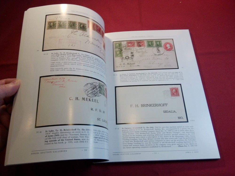 2022 Siegel - Getlan Part 1 US Vending & Affixing Machine Perforations stamps