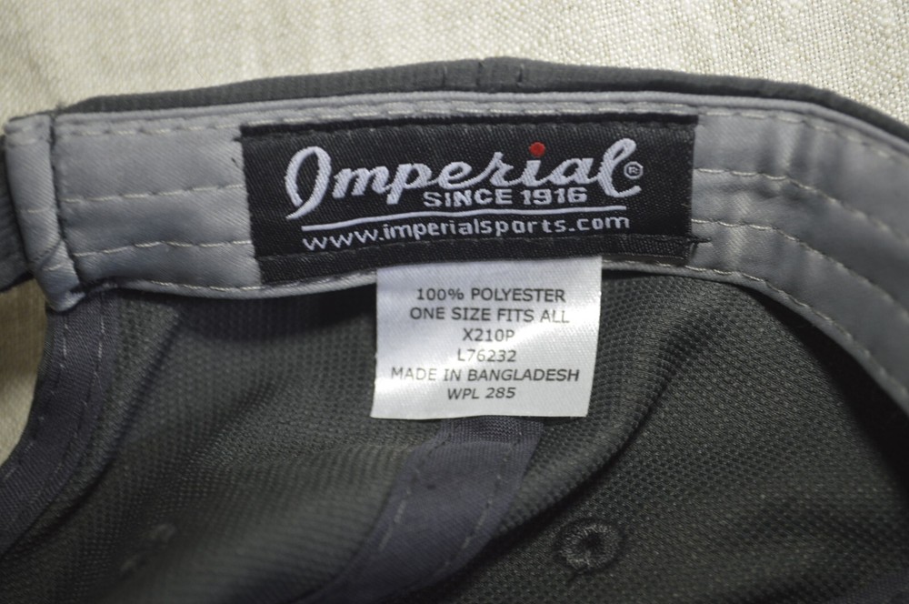 Dark Grey Baseball Adjustable Cap Hat Thames Batre by IMPERIAL