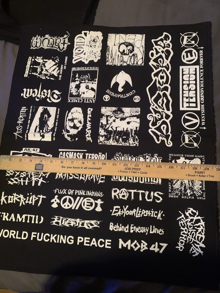 Crust Punk Patches Sheet