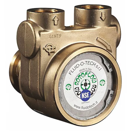 Fluid-O-Tech Pa700 Pump, 1/2" Nptf, 232 Max. Gph, Brass