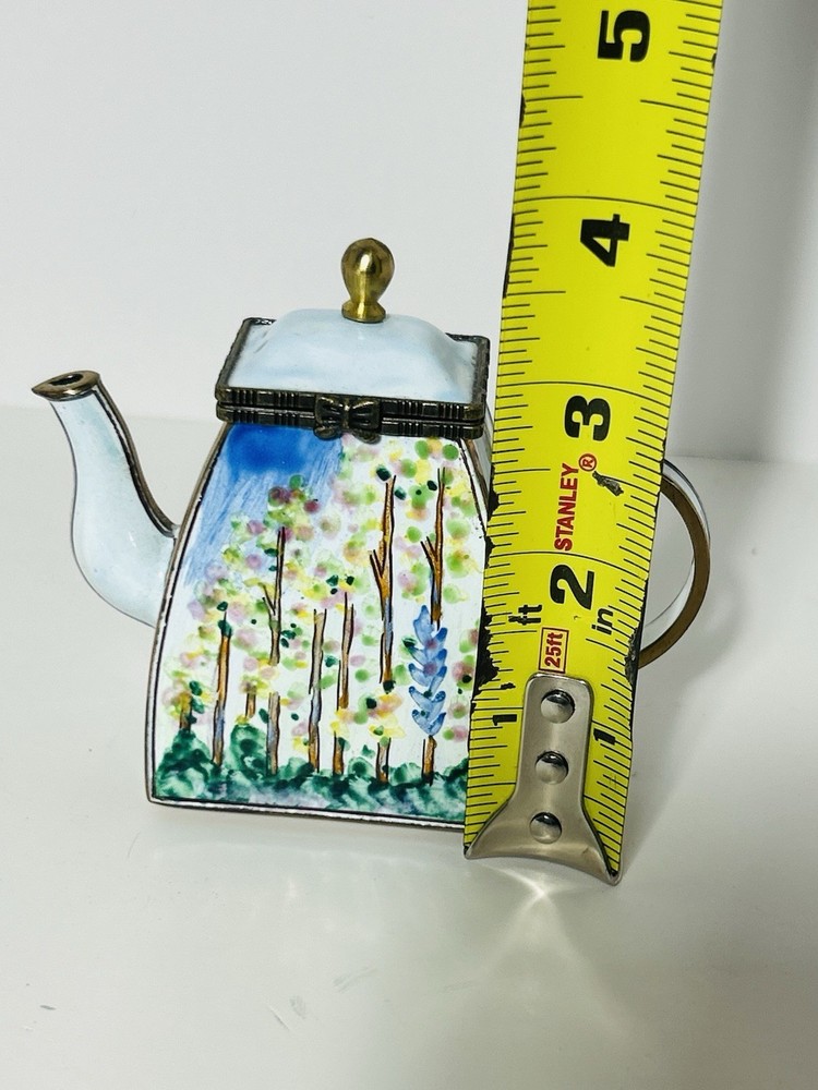 2001 Kelvin Chen Copper Enameled Mini Teapot. Monet's
