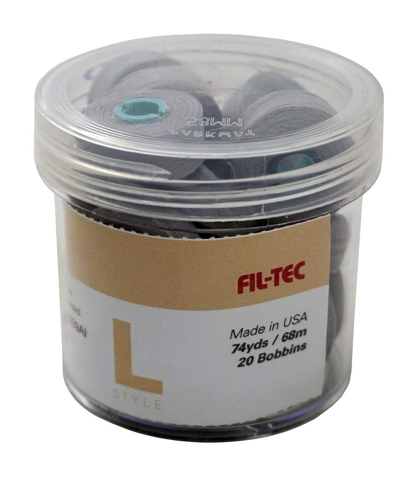 Prewound Bobbin Magna Quilt LLight Grey Embroidery Machine Thread Spool