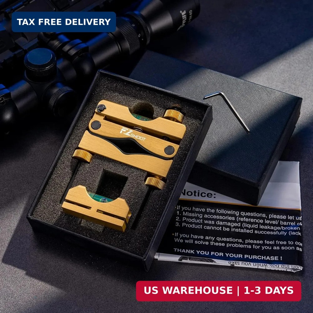 EZshoot Scope Leveling Kit with High-precision Bubble Leveling System Magnetic U