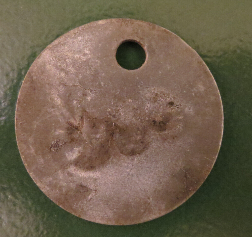 GRIMETHORPE Colliery Pit Check Tally - marked GRIMETHORPE COLLIERY 602