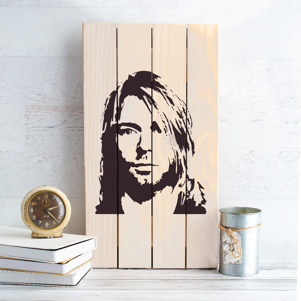 Kurt Cobain Stencil - Durable & Reusable Mylar Stencils