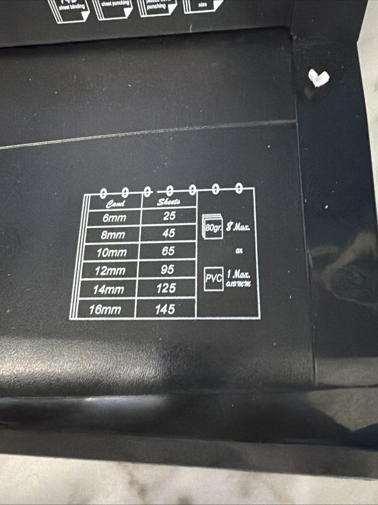 Binditek - ECOPLUS - Manual Comb Binding Machine - 19 Holes - 145 sheet binding