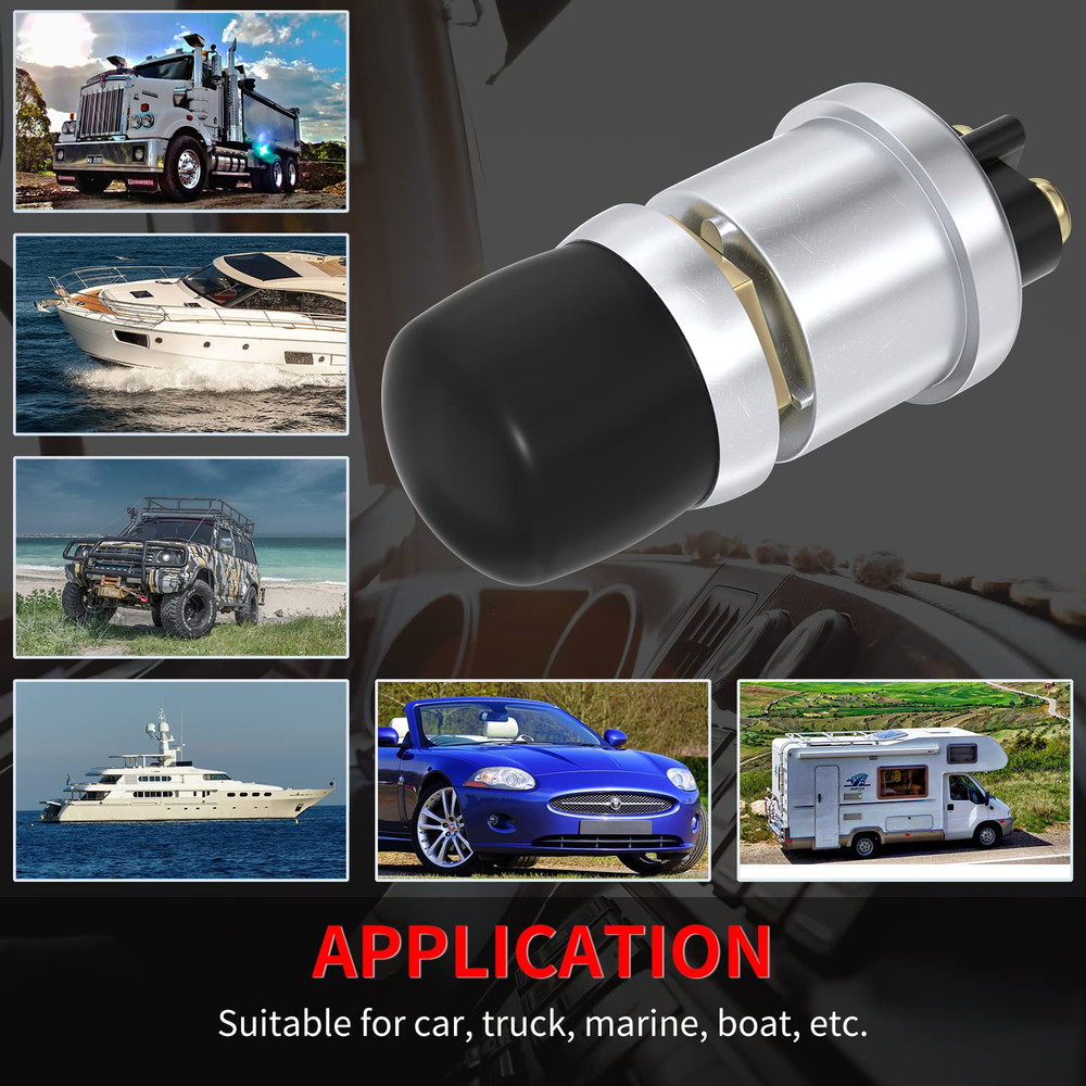 Push Start Button Switch 12V 50A Heavy Duty Momentary Push Button Switch Waterpr